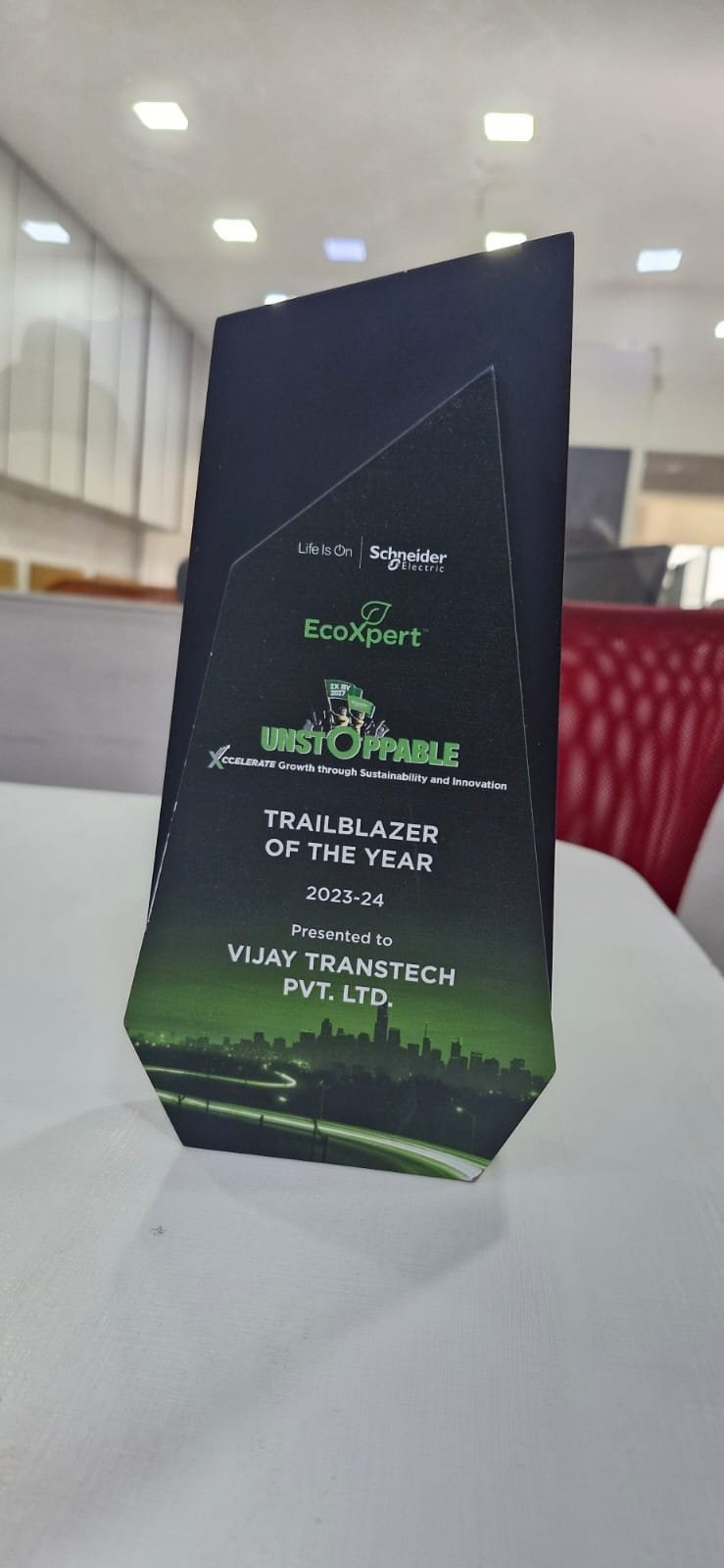 Vijay Transtech award and recognition